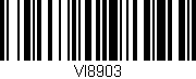 Código de barras (EAN, GTIN, SKU, ISBN): 'VI8903'