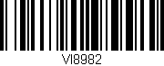 Código de barras (EAN, GTIN, SKU, ISBN): 'VI8982'