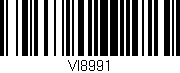 Código de barras (EAN, GTIN, SKU, ISBN): 'VI8991'