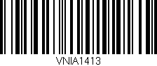 Código de barras (EAN, GTIN, SKU, ISBN): 'VNIA1413'