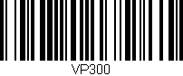 Código de barras (EAN, GTIN, SKU, ISBN): 'VP300'