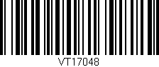 Código de barras (EAN, GTIN, SKU, ISBN): 'VT17048'