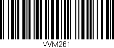 Código de barras (EAN, GTIN, SKU, ISBN): 'VVM261'