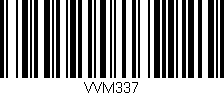 Código de barras (EAN, GTIN, SKU, ISBN): 'VVM337'