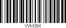 Código de barras (EAN, GTIN, SKU, ISBN): 'VVM384'