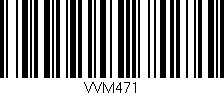 Código de barras (EAN, GTIN, SKU, ISBN): 'VVM471'