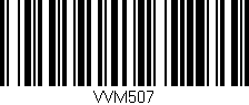 Código de barras (EAN, GTIN, SKU, ISBN): 'VVM507'