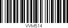 Código de barras (EAN, GTIN, SKU, ISBN): 'VVM514'