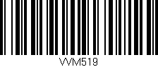 Código de barras (EAN, GTIN, SKU, ISBN): 'VVM519'