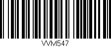 Código de barras (EAN, GTIN, SKU, ISBN): 'VVM547'