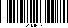 Código de barras (EAN, GTIN, SKU, ISBN): 'VVM607'