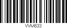 Código de barras (EAN, GTIN, SKU, ISBN): 'VVM633'