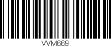 Código de barras (EAN, GTIN, SKU, ISBN): 'VVM669'