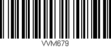 Código de barras (EAN, GTIN, SKU, ISBN): 'VVM679'
