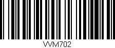 Código de barras (EAN, GTIN, SKU, ISBN): 'VVM702'