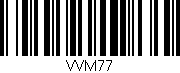 Código de barras (EAN, GTIN, SKU, ISBN): 'VVM77'