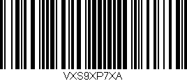 Código de barras (EAN, GTIN, SKU, ISBN): 'VXS9XP7XA'