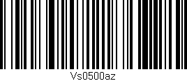 Código de barras (EAN, GTIN, SKU, ISBN): 'Vs0500az'