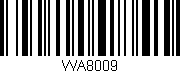Código de barras (EAN, GTIN, SKU, ISBN): 'WA8009'
