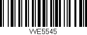 Código de barras (EAN, GTIN, SKU, ISBN): 'WE5545'