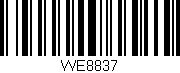 Código de barras (EAN, GTIN, SKU, ISBN): 'WE8837'