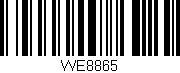 Código de barras (EAN, GTIN, SKU, ISBN): 'WE8865'