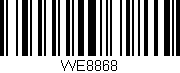 Código de barras (EAN, GTIN, SKU, ISBN): 'WE8868'