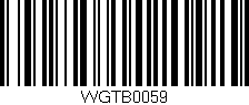 Código de barras (EAN, GTIN, SKU, ISBN): 'WGTB0059'