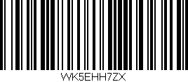 Código de barras (EAN, GTIN, SKU, ISBN): 'WK5EHH7ZX'