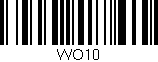 Código de barras (EAN, GTIN, SKU, ISBN): 'WO10'