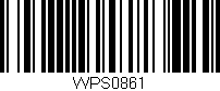 Código de barras (EAN, GTIN, SKU, ISBN): 'WPS0861'