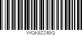 Código de barras (EAN, GTIN, SKU, ISBN): 'WQK8ZZ4BQ'