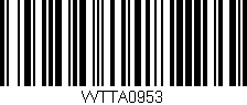 Código de barras (EAN, GTIN, SKU, ISBN): 'WTTA0953'
