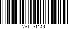 Código de barras (EAN, GTIN, SKU, ISBN): 'WTTA1143'