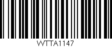 Código de barras (EAN, GTIN, SKU, ISBN): 'WTTA1147'