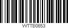 Código de barras (EAN, GTIN, SKU, ISBN): 'WTTB0653'