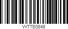 Código de barras (EAN, GTIN, SKU, ISBN): 'WTTB0848'