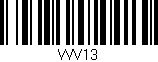Código de barras (EAN, GTIN, SKU, ISBN): 'WV13'