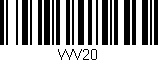 Código de barras (EAN, GTIN, SKU, ISBN): 'WV20'