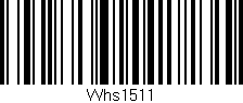 Código de barras (EAN, GTIN, SKU, ISBN): 'Whs1511'