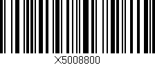 Código de barras (EAN, GTIN, SKU, ISBN): 'X5008800'