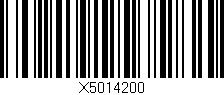 Código de barras (EAN, GTIN, SKU, ISBN): 'X5014200'
