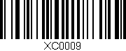 Código de barras (EAN, GTIN, SKU, ISBN): 'XC0009'
