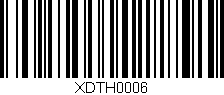 Código de barras (EAN, GTIN, SKU, ISBN): 'XDTH0006'
