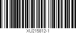 Código de barras (EAN, GTIN, SKU, ISBN): 'XU215812-1'