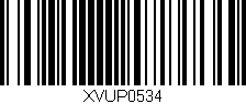 Código de barras (EAN, GTIN, SKU, ISBN): 'XVUP0534'