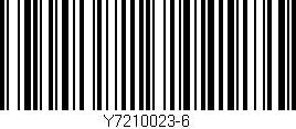 Código de barras (EAN, GTIN, SKU, ISBN): 'Y7210023-6'