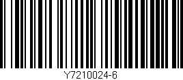 Código de barras (EAN, GTIN, SKU, ISBN): 'Y7210024-6'