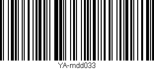 Código de barras (EAN, GTIN, SKU, ISBN): 'YA-mdd033'