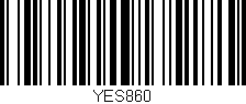Código de barras (EAN, GTIN, SKU, ISBN): 'YES860'